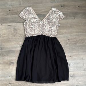 Speechless black and sequenced dress